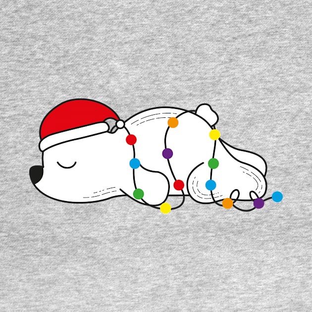 Lazy Christmas Polar Bear by Riczdodo